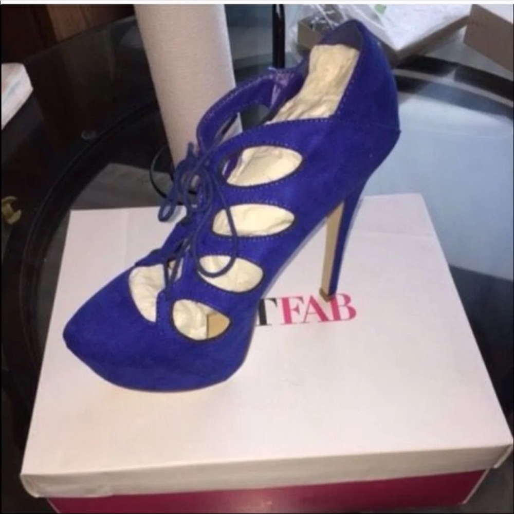 New blue justfab heels